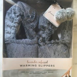 NIB Nanette Lepore lavender infused warming slippers